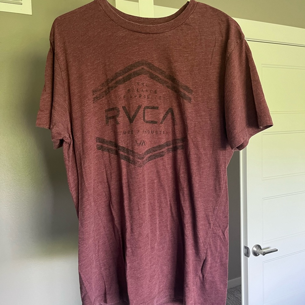 Maroon RVCA t-shirt, size L